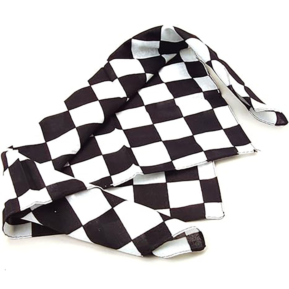 Checkerboard Flag Bandanas Cot - Bandana Blank White review and price