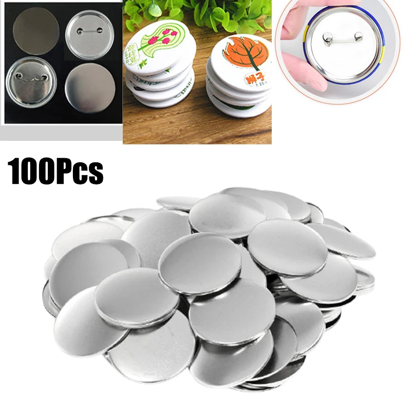 100pcs Blank Badge Pin Button  - Button Badge Blank review and price
