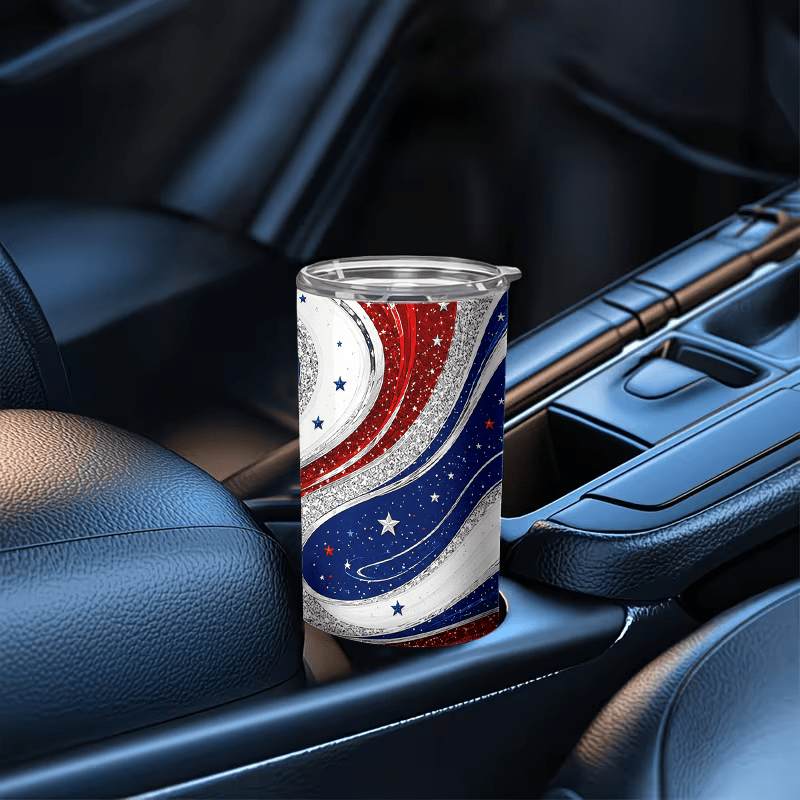 1pc 1pcs 20oz Red White Blue S - Tumbler 20Oz White review and price
