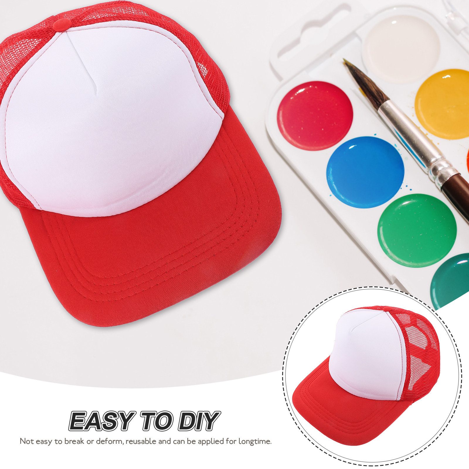 10Pcs Blank Mesh Baseball Hat  - Hat Sublimation Blank review and price